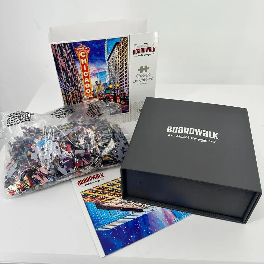 Boardwalk Downtown Chicago Theater District 500 Piece Jigsaw Puzzle Collectible
